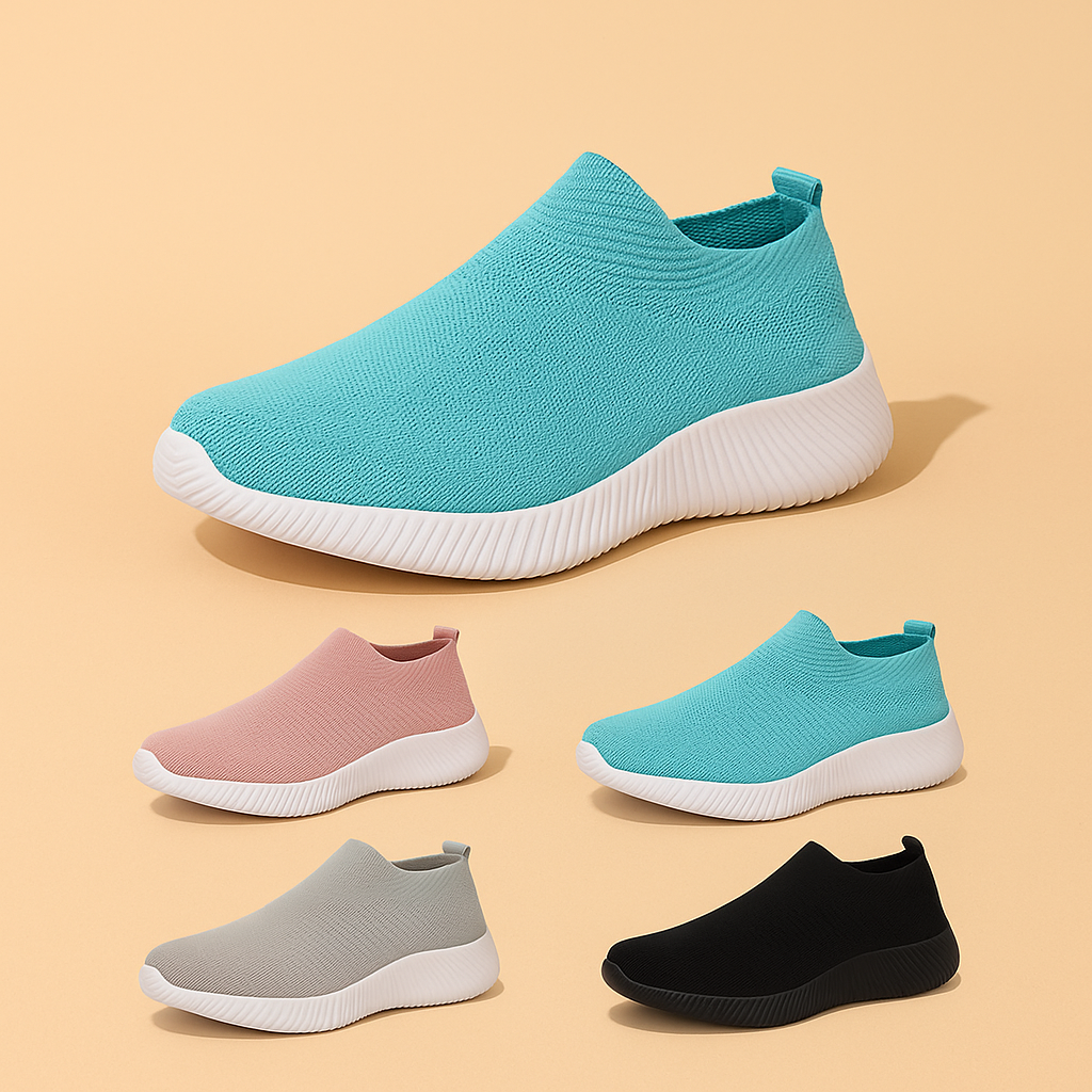 Women’s Slip-On Supportive Trainers with Cushioned Insole