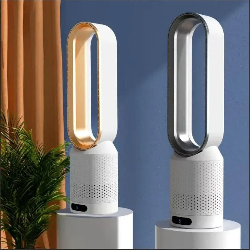 3-in-1 Bladeless Air Cooler, Purifier & LED Touch Oscillating Fan