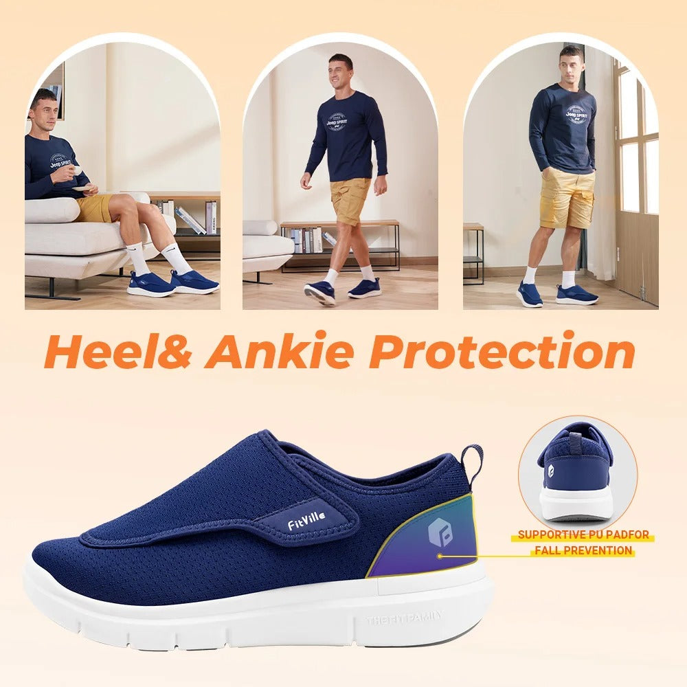 Men’s Extra-Wide Supportive Walking Shoes