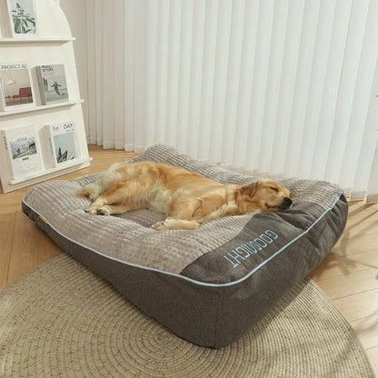 Large Thick Scratch-Resistant Dog Cushion Bed