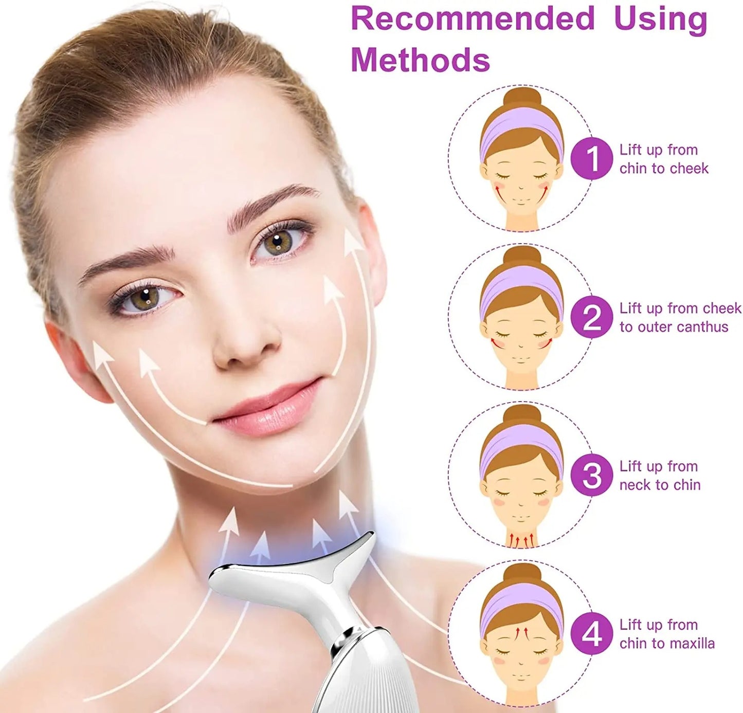 RevitaLight 4-in-1 LED Face Massager – Anti-Aging