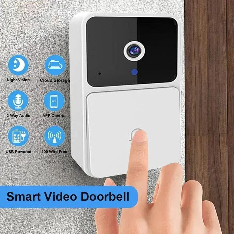 Smart Wireless Video Doorbell Camera – Night Vision & Two-Way Audio