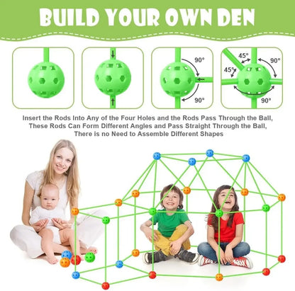 Kids Fort Building Kit – Creative STEM Construction Set