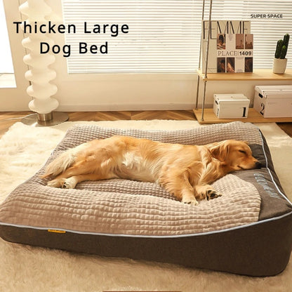 Large Thick Scratch-Resistant Dog Cushion Bed