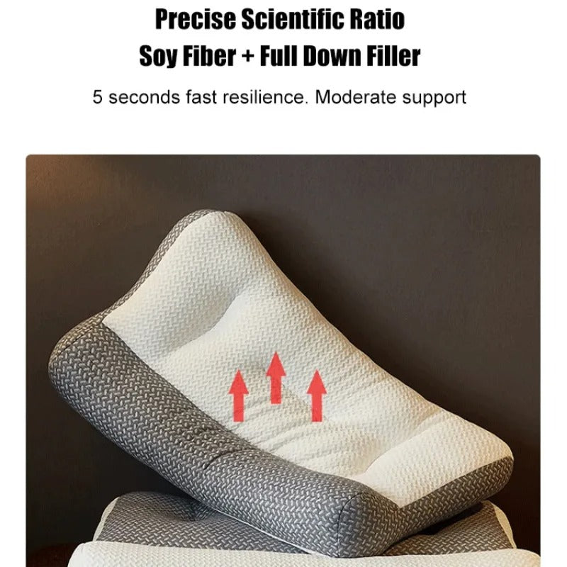Ergonomic Memory Foam Neck Pillow for Cervical Support