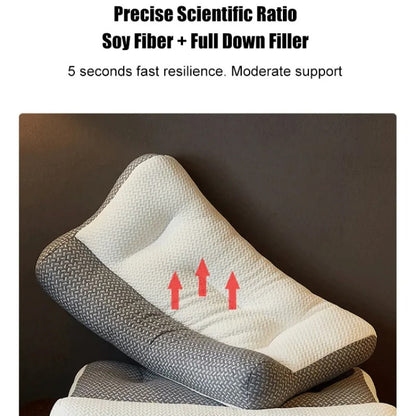 Ergonomic Memory Foam Neck Pillow for Cervical Support