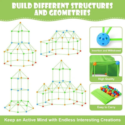 Kids Fort Building Kit – Creative STEM Construction Set