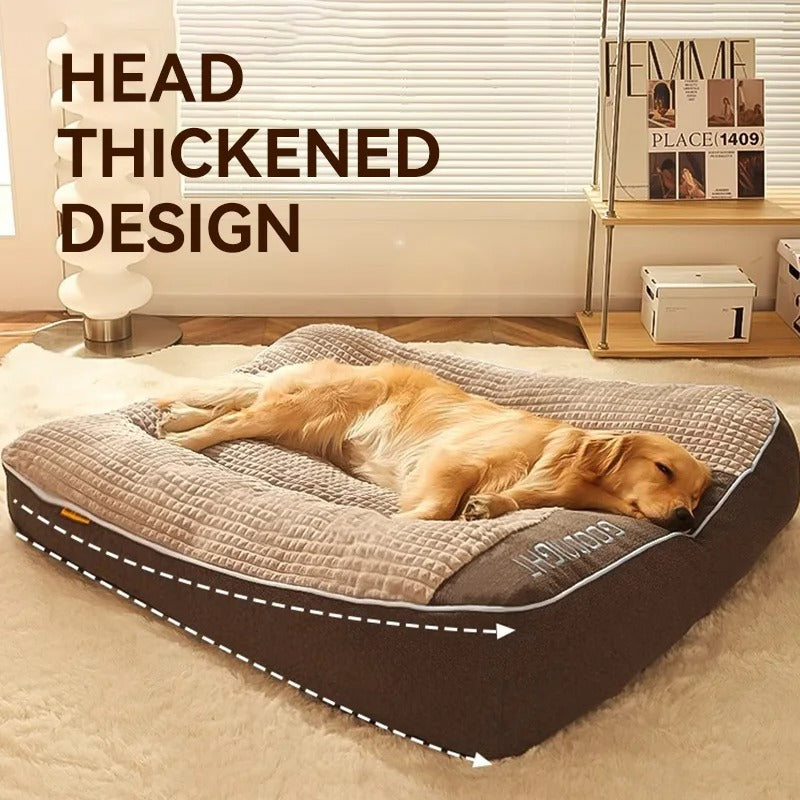 Large Thick Scratch-Resistant Dog Cushion Bed