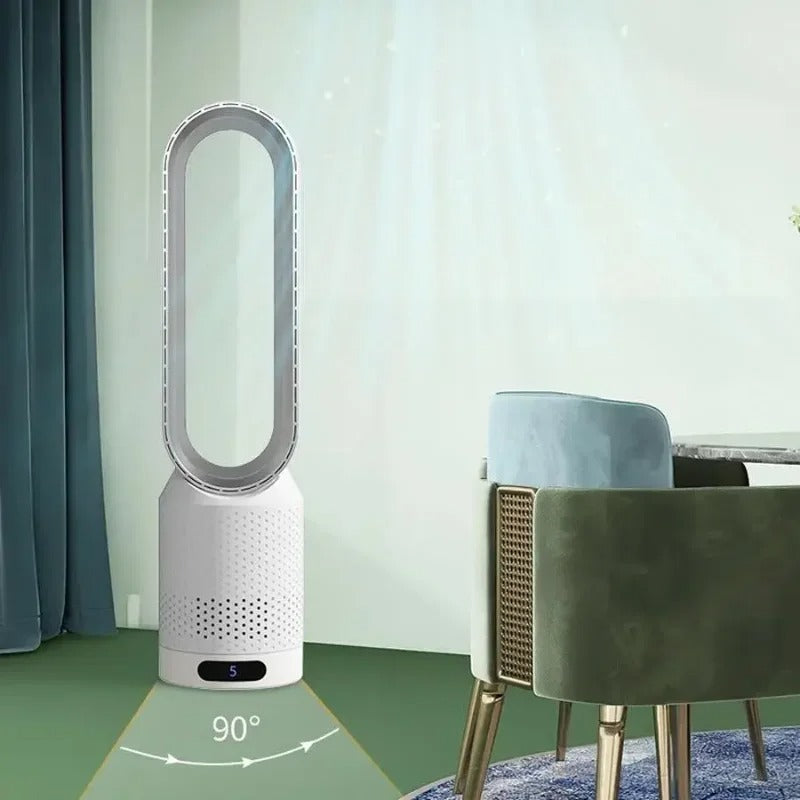 3-in-1 Bladeless Air Cooler, Purifier & LED Touch Oscillating Fan
