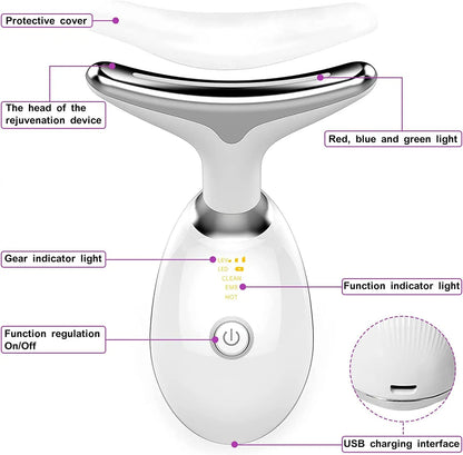 RevitaLight 4-in-1 LED Face Massager – Anti-Aging