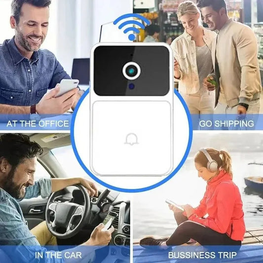 Smart Wireless Video Doorbell Camera – Night Vision & Two-Way Audio