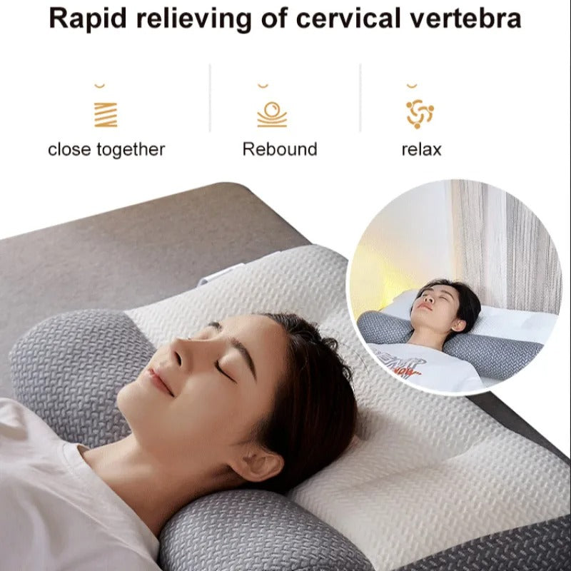 Ergonomic Memory Foam Neck Pillow for Cervical Support