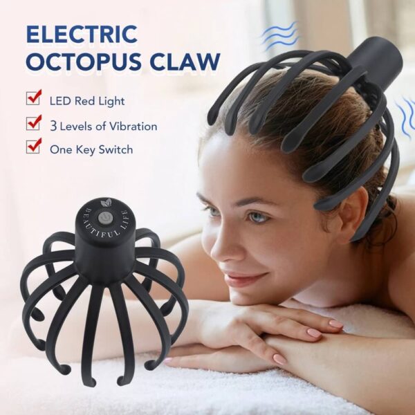 Electric Octopus Claw Scalp Massager – Instant Relaxation at Your Fingertip