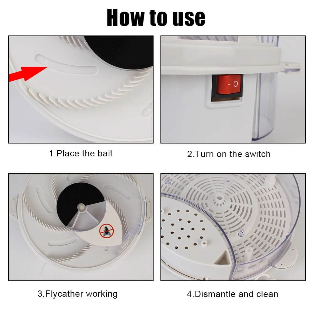 Electric Fly Swatter Trap – The Non-Toxic Way to Eliminate Flies Indoors and Outdoors - Image 4