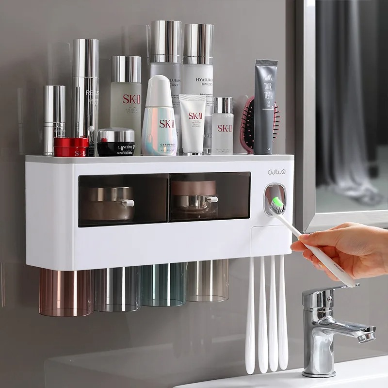 Electric Toothbrush Holder Set with Automatic Toothpaste Dispenser - Image 4