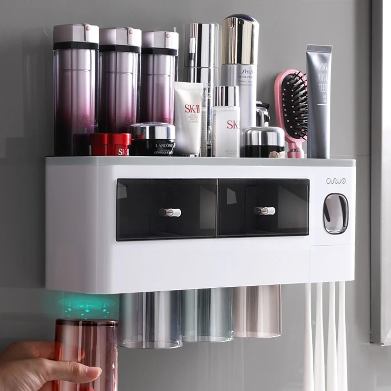 Electric Toothbrush Holder Set with Automatic Toothpaste Dispenser - Image 5