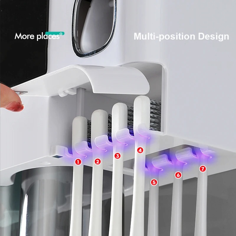 Electric Toothbrush Holder Set with Automatic Toothpaste Dispenser - Image 7